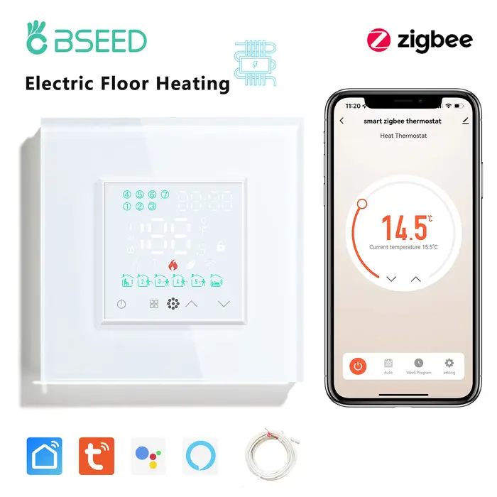 BSEED Zigbee électrique Bolier eau chauffage par le sol thermostats régulateur de température ambian