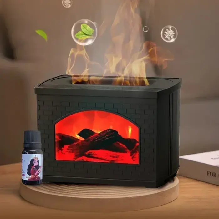 Cheminée électrique 3D à vapeur pour salon, flamme simulée intelligente, atomisation, commande par a