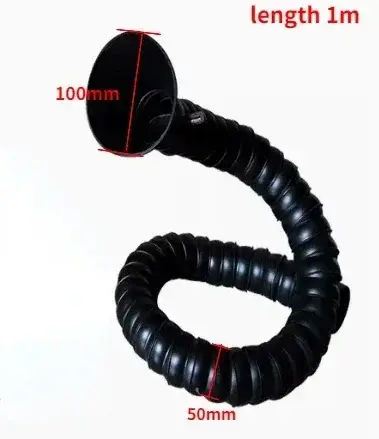 Tuyau de ventilateur d'échappement de fumée Flexible, positionnement du tube en bambou, collecteur d