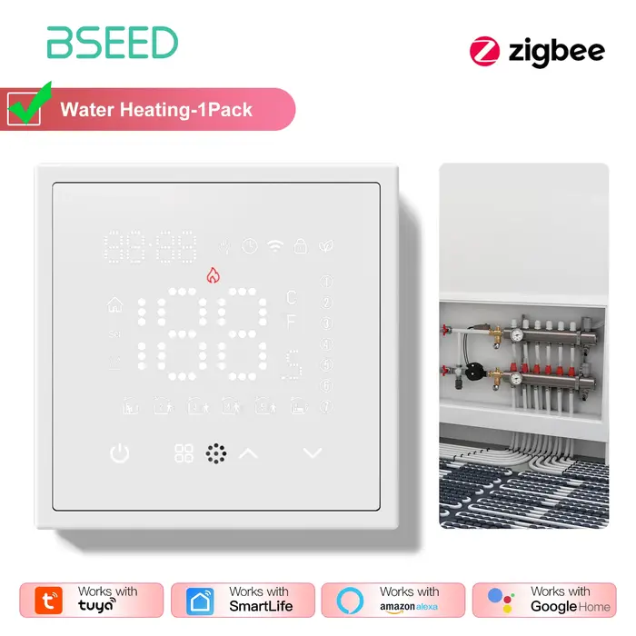 BSEED Zigbee chaudière électrique/eau/gaz chauffage au sol capteur tactile thermostats intelligents 