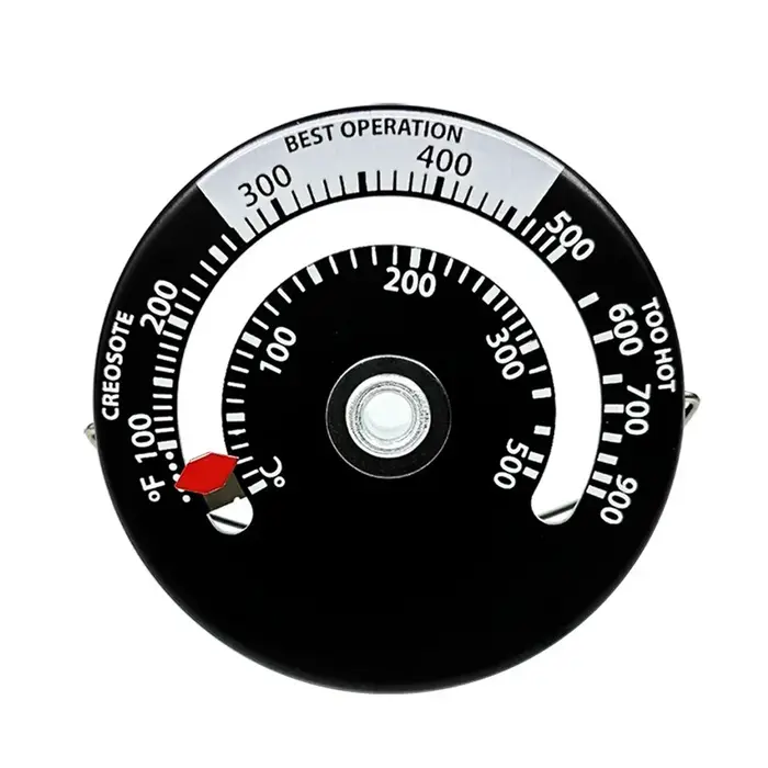 Therye.com-Poêle à bois magnétique avec sonde, ventilateur de cheminée, outil de cuisine, four, sens