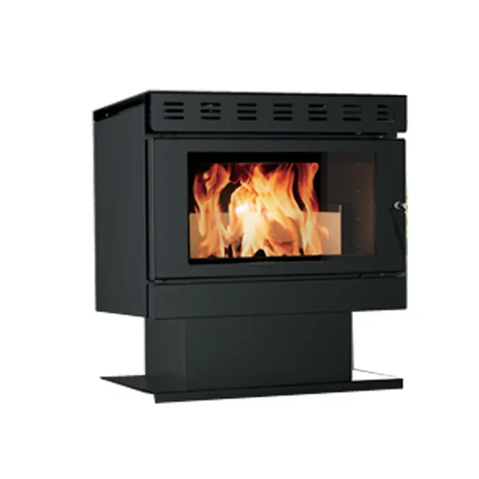 Poêle à bois en acier au Design classique 12kw, économie d'énergie pour maison intérieure autoportan