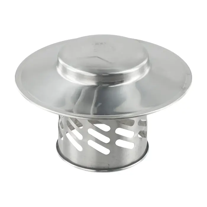 Bouchon de cheminée en acier inoxydable 80/110/160/200mm, conduit rond, couvercle d'échappement de V