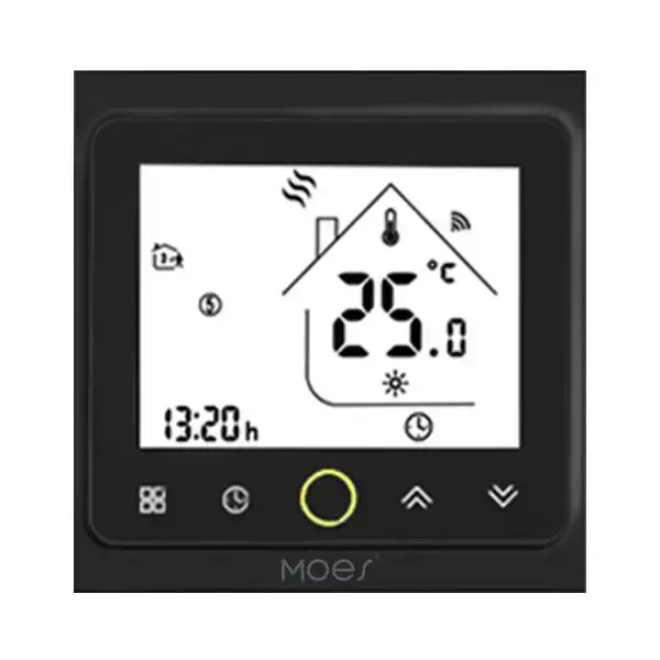 Thermostat intelligent WiFi Moes pour le contrôle de la température du chauffage au sol (eau/électri