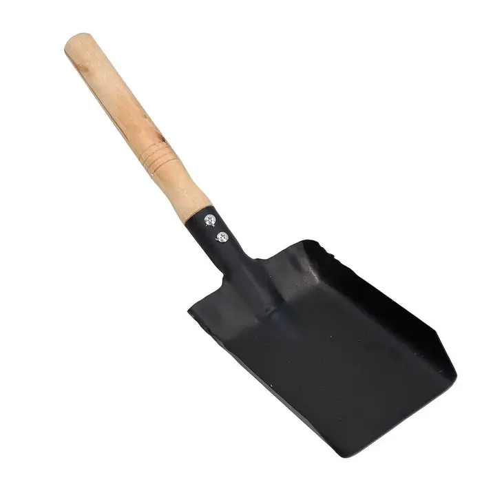 Pelle de cheminée, outils de cheminée, pelle à poussière en acier, pelle à cendres, outil de nettoya