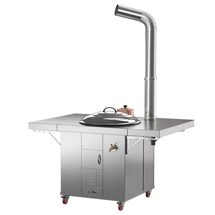 Poêle à bois en acier inoxydable 304, vente directe d'usine, haute flamme, double support, portable,