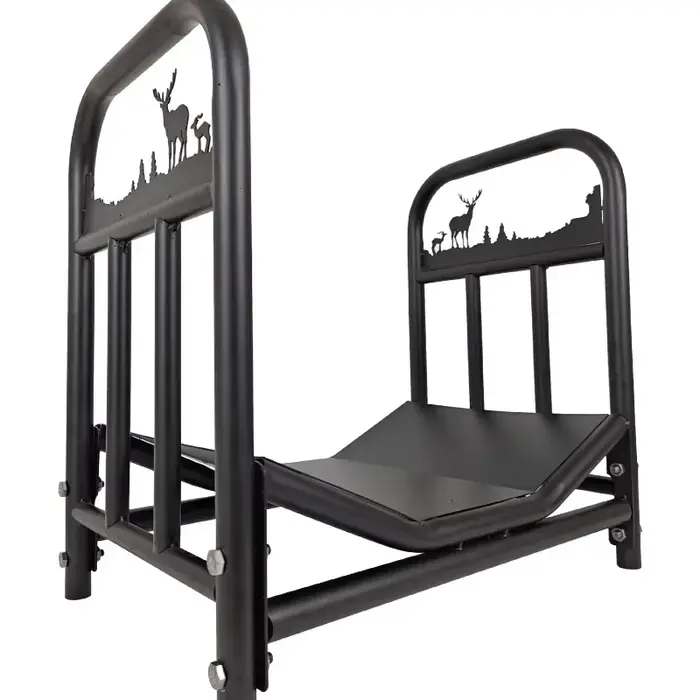 Support à bois robuste pour intérieur et extérieur, étagère de rangement pour bois de chauffage