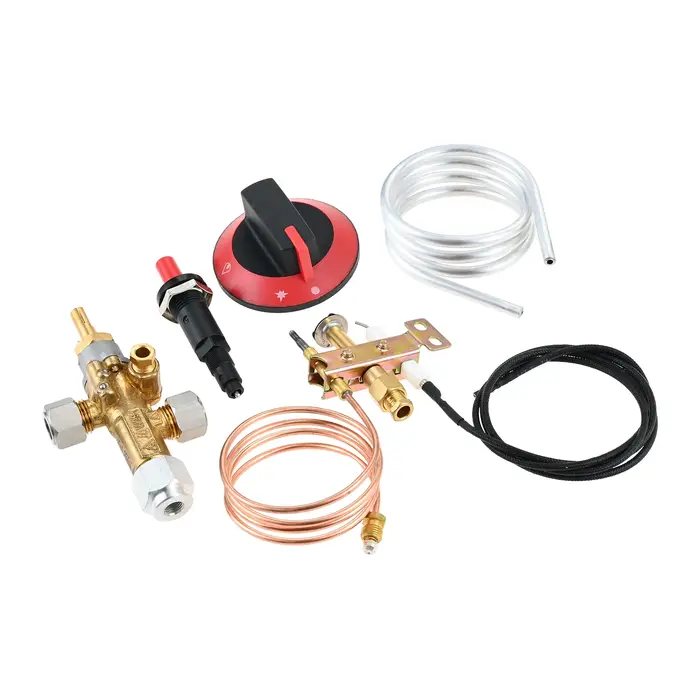 Valve de sécurité à gaz LP, avec brûleur pilote, Thermocouple, allumeur piézo, Kit de bricolage, ass
