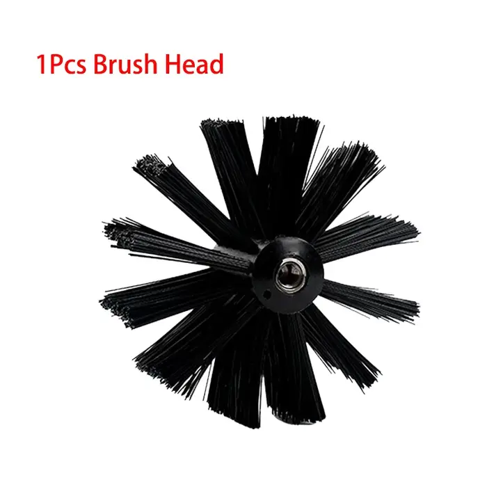 Ensemble de balayage de cheminée Flexible, Kit de brosse et de tige de balayage de conduit, tiges de