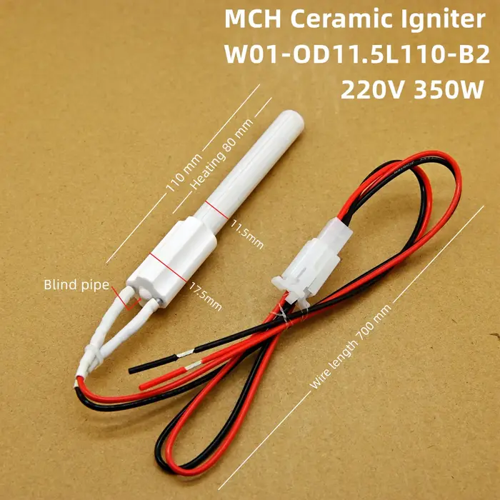 Allumeur à granulés en céramique 220V 350W, four de chauffage, allumage au biocarburant à granulés d