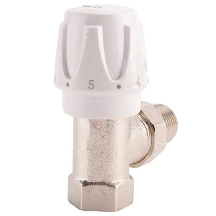 Vanne de radiateur thermostatique rapide 6 pièces 15Mm X 1/2 pouces Angle