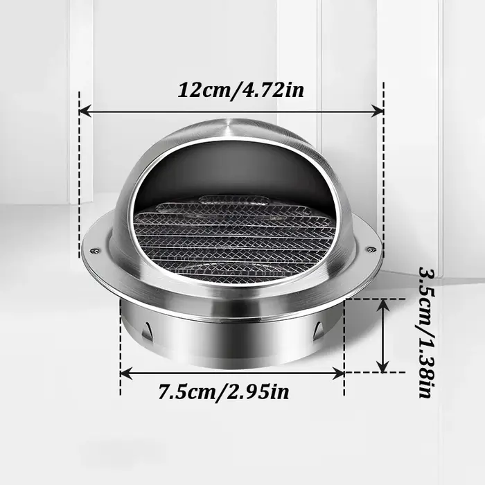 Couvercle de Grille d'échappement de Ventilation de conduit en acier inoxydable, pour plafond mural,