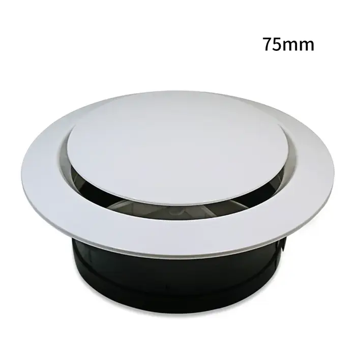 Couvercle de ventilation sortie d'air Ventilation domestique 100MM 150MM 200MM 75MM Tube de climatis