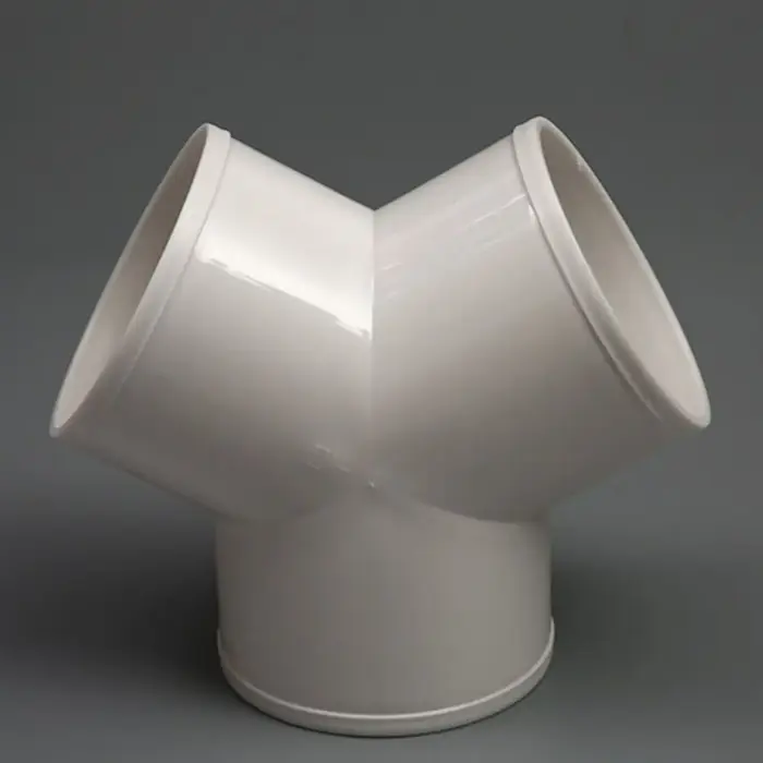 Nouveau connecteur de conduit d'évacuation en PVC en forme de T/Y 100/150/200mm