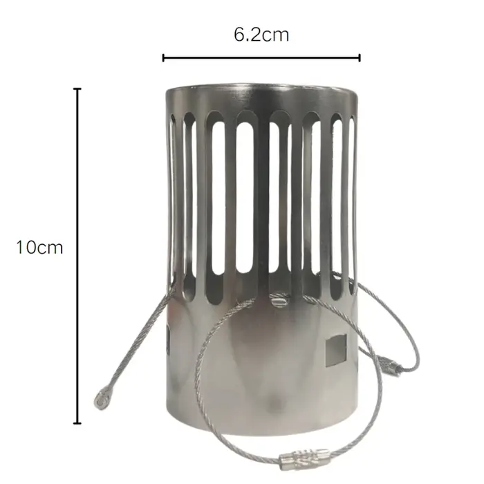 Capot de cheminée pour poêle à bois de camping 62 mm en acier inoxydable, avec protection anti-étincelles et protection contre la pluie, résistant à la chaleur, pour tente