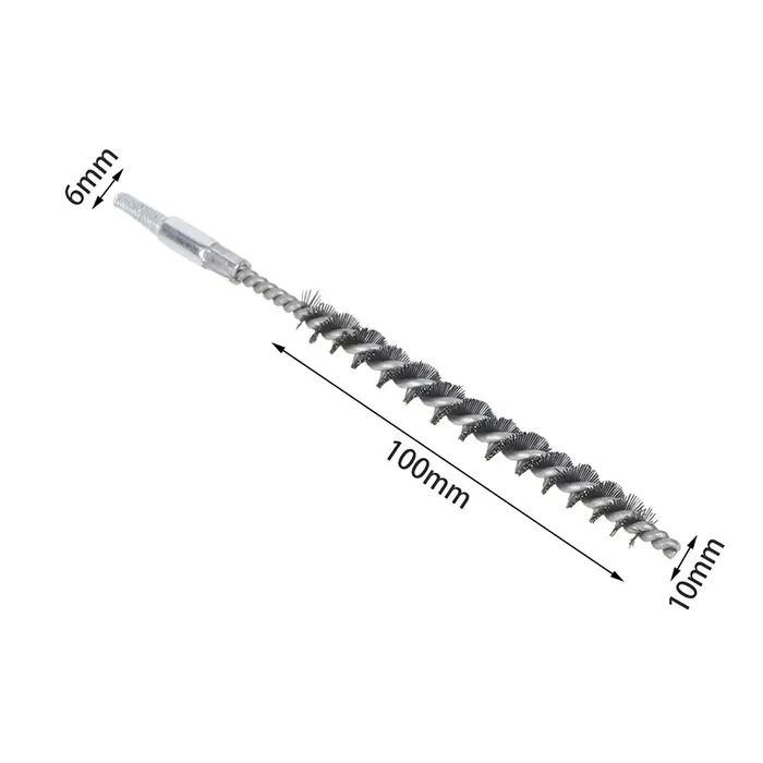 Brosse de nettoyage de cheminée pour le nettoyage et le polissage des tuyaux, brosse métallique file