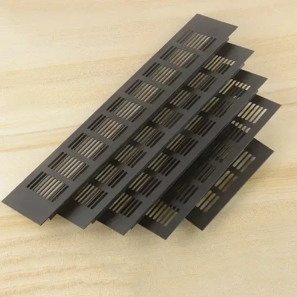 Grilles de ventilation en alliage d'aluminium, grille respirante pour armoire, couvercle d'aération,