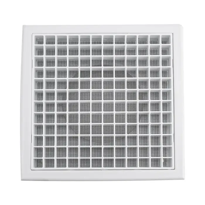 Grille de sortie d'air d'air frais, 100/150mm, Protection contre les vermines, maille en acier, couv