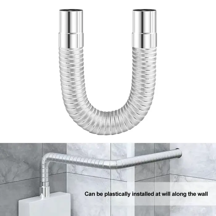 Tuyau de poêle flexible en acier inoxydable, parfait pour les chemins de poêle à bois d'extérieur pe