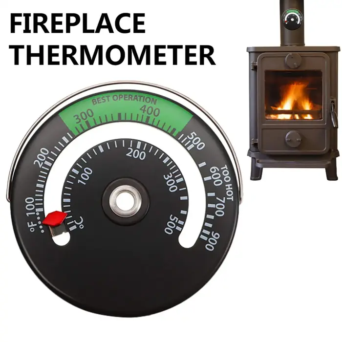 Thermomètre magnétique pour poêle à bois 0-500 Celsius