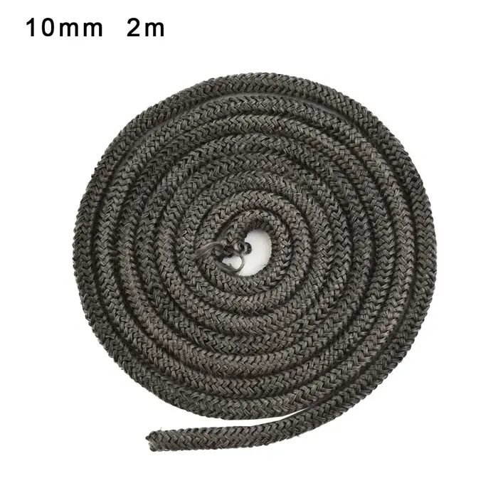 Corde d'étanchéité pour cheminée, 10/12mm, pour porte de poêle à bois, cordon d'étanchéité auto-adhé