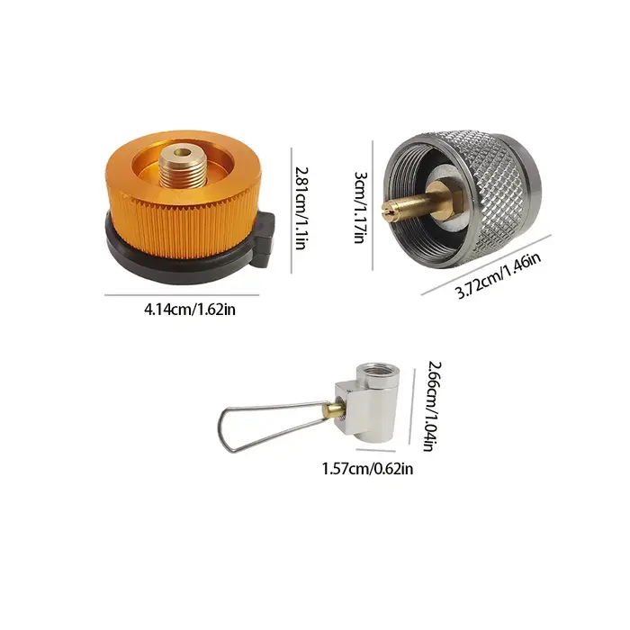 3 pièces/ensemble adaptateur de poêle de Camping adaptateur de cartouche de Butane adaptateur de rec