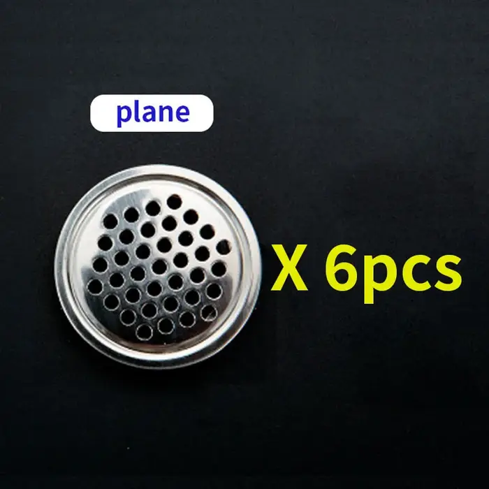 6 pièces de couvercles de ventilation circulaires, bouchons de ventilation pour armoires, placards, 