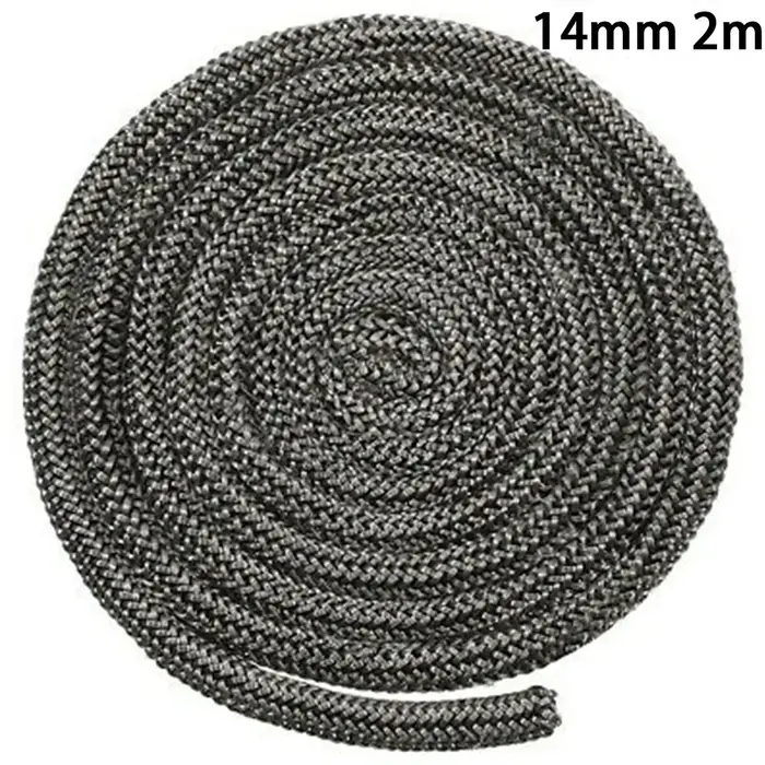 Joint de corde de porte de poêle à bois en fibre de verre, diamètre 1416mm, longueur de 2 mètres pou