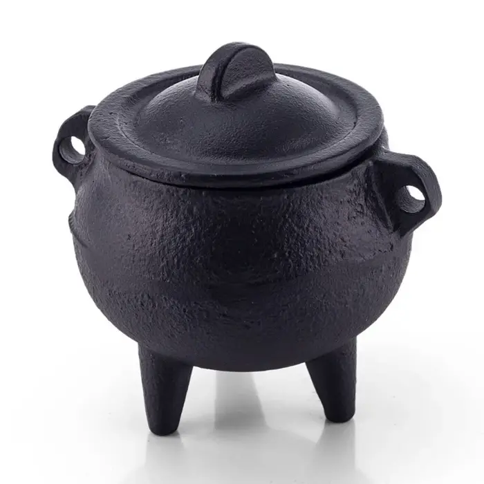 Poêle rétro en fonte noire, petit brûleur à bâtonnets d'encens, encensoir décoratif, brûleur d'aroma