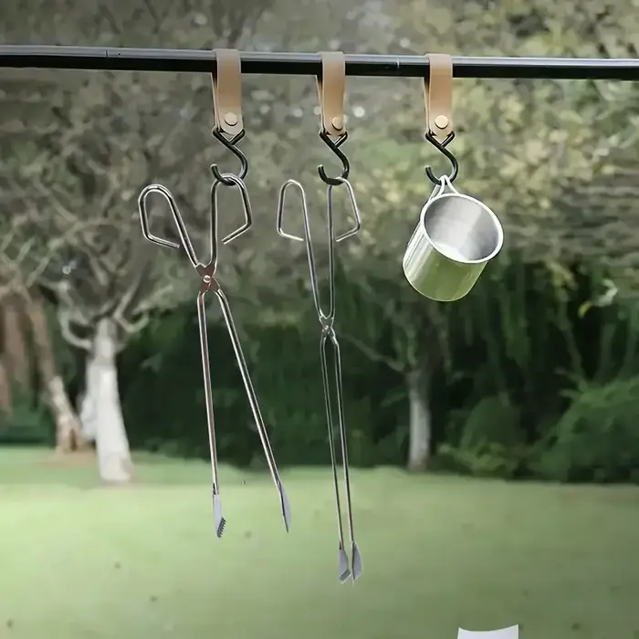 Pinces à cheminée en fer robuste de 58cm