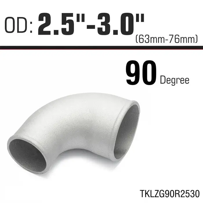 HUB Sports – tuyau coudé réducteur à 90 degrés en aluminium moulé Turbo, universel pour turbocompres