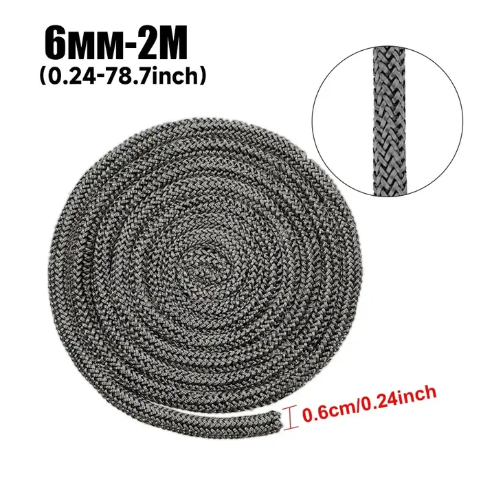 1 pièce Corde d'étanchéité pour poêle à bois 6/8/10/12mm, Corde d'étanchéité pour porte de four, Cor