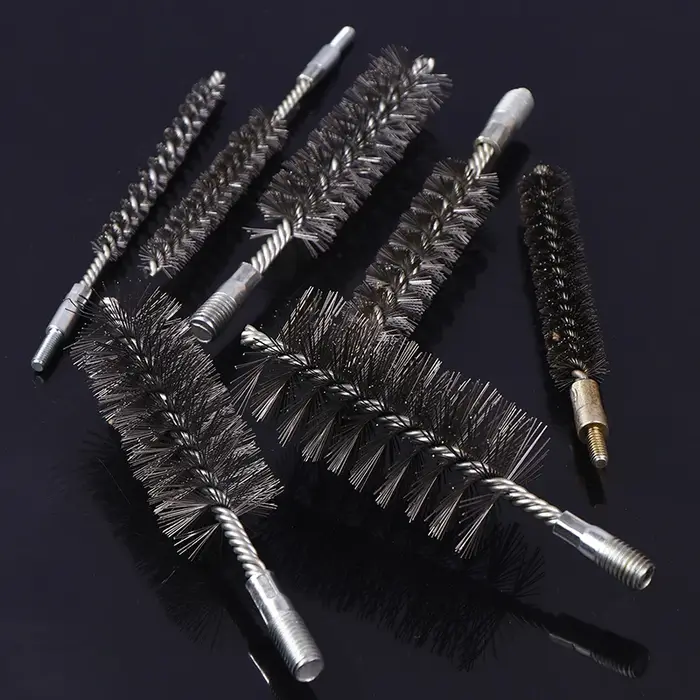 Brosse à fil fileté en acier inoxydable