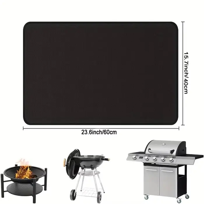 Tapis de Barbecue d'extérieur pour protéger les sols en bois, tapis de foyer résistant à la chaleur,
