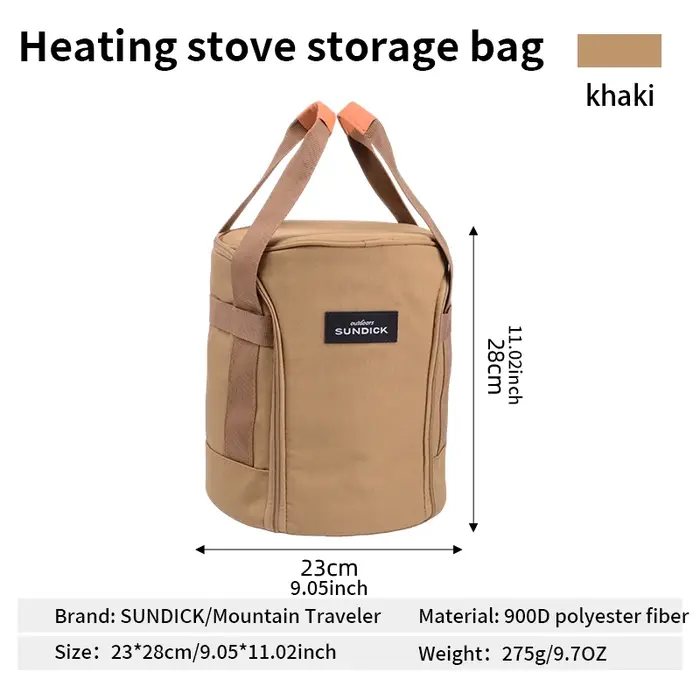 Sac de rangement pour poêle à bois, portable, pratique à transporter et à ranger. Sac de rangement m