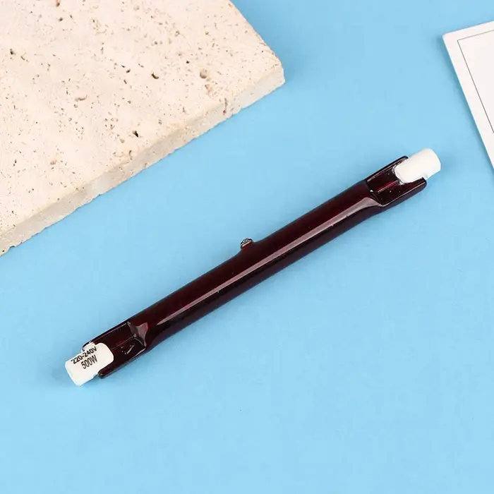Tube de chauffage halogène infrarouge R7, lampe à ampoule, 500mm, 118 W, rouge, IR, extérieur, paras