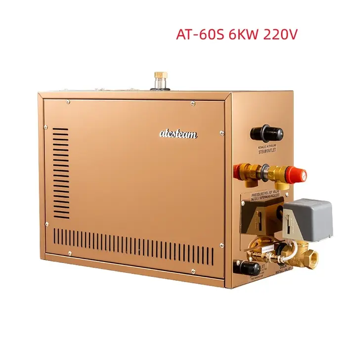 Générateur de vapeur de Sauna en acier inoxydable 9kw, détartrage automatique, contrôleur numérique,