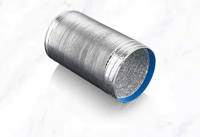 Tuyau de Ventilation en Feuille d'Aluminium Cryptée, Tube de struction ée Évolutif, Sortie de Cuisin