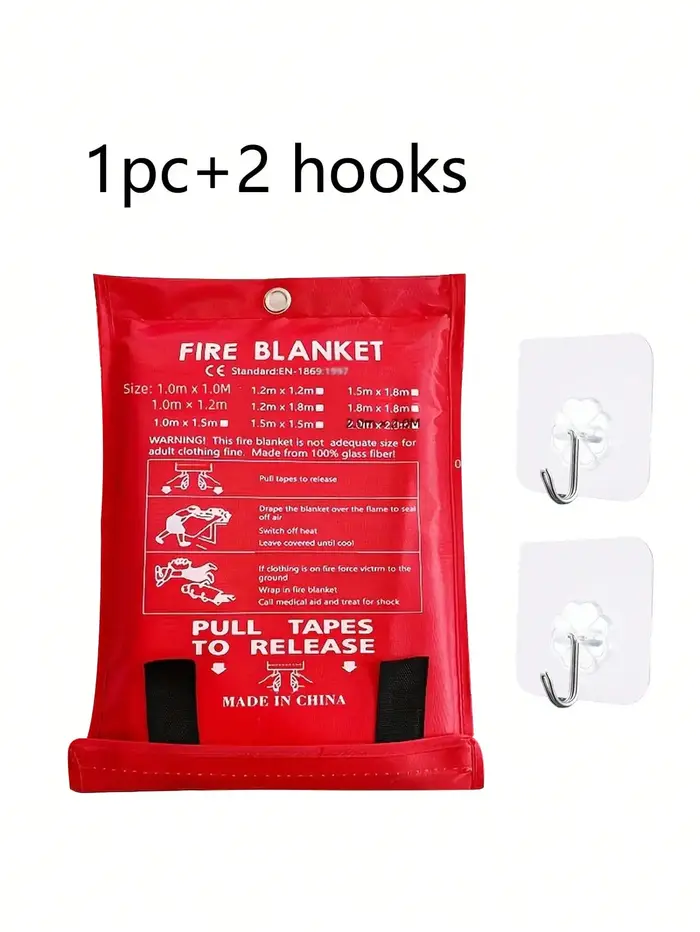 Couverture anti-feu 39,37 X 39,37 pouces couverture ignifuge d'urgence couverture anti-feu en fibre
