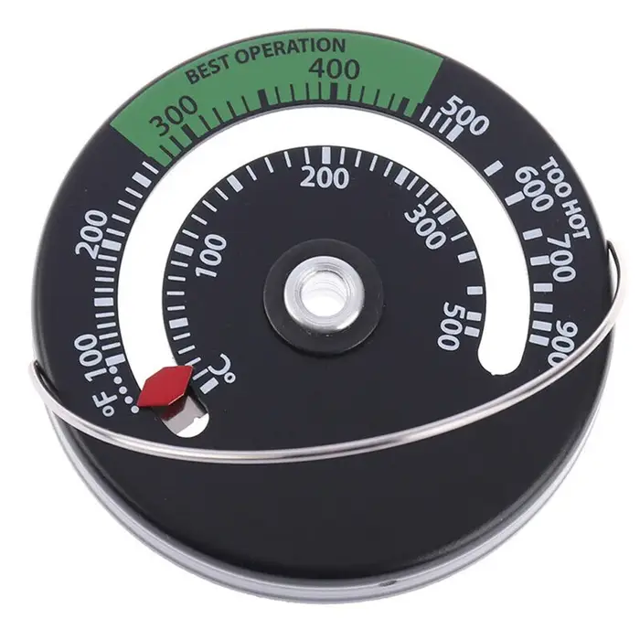 Thermomètre magnétique pour poêle à bois, brûleur à bois, ventilateur de cheminée, indicateur de com