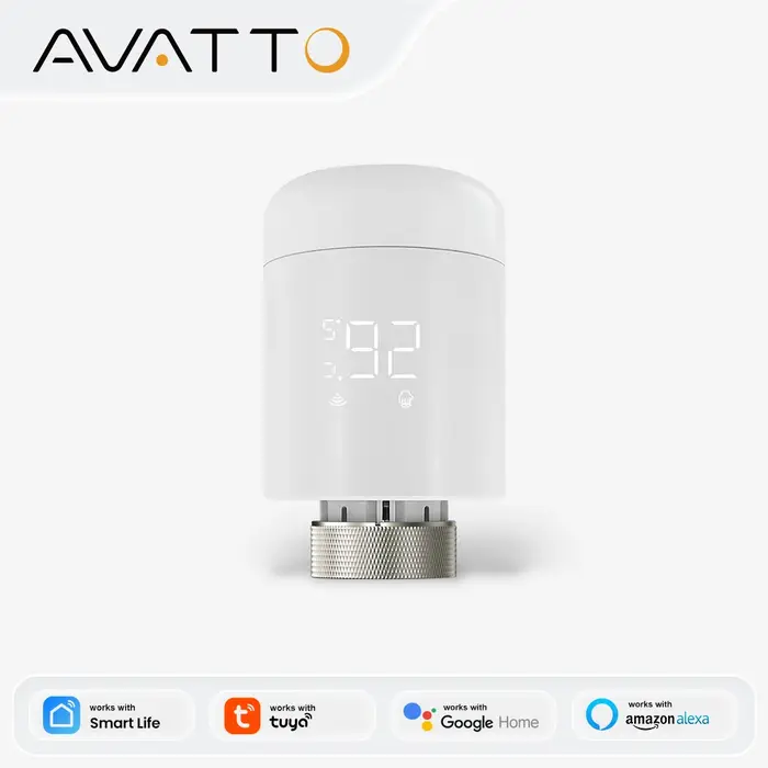 AVATTO Tuya 1-6 pièces Zigbee TRV vanne d'actionneur de radiateur
