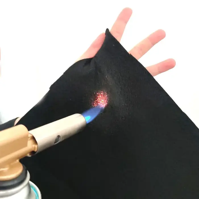Tapis de cheminée en feutre de fibre de carbone pré-oxydié, ignifuge, peut contacter la peau, tissu 