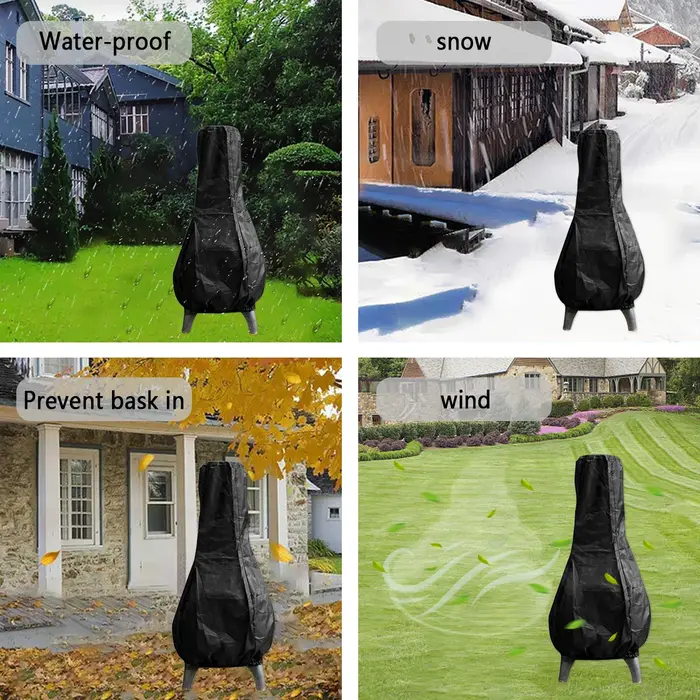 Juste de protection imperméable pour cheminée