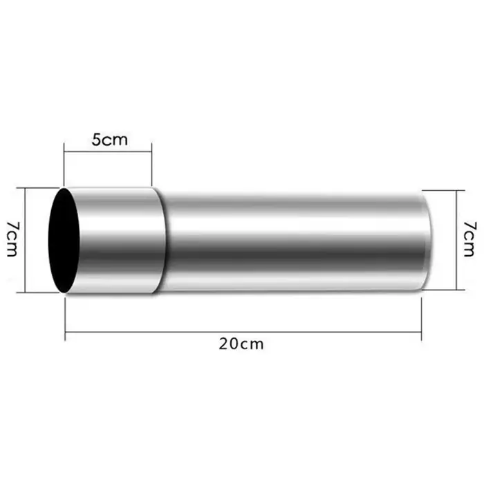 Tuyau de revêtement de conduit de cheminée 7/8/9/10cm, tuyau de poêle en acier inoxydable pour chemi