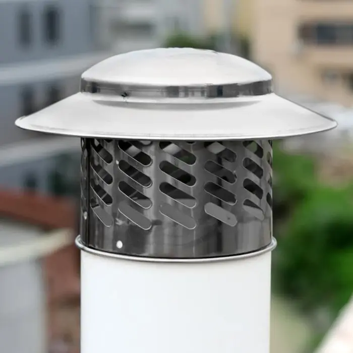 80/110/160/200mm bouchon de cheminée conduit rond Ventilation couvercle d'échappement en acier inoxydable tuyau de toit