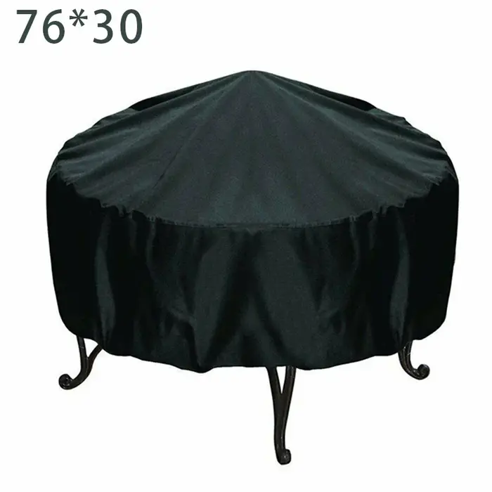 Housse De Protection ronde pour foyer, couverture De cuisinière, imperméable, coupe-vent, Protection