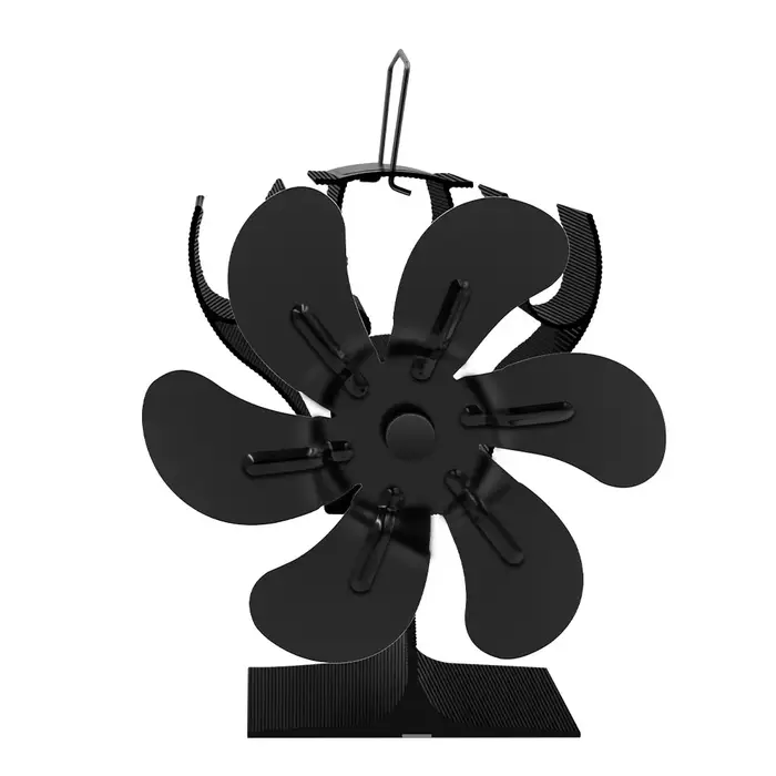 Ventilateur de poêle à chaleur à 6 pales, pour brûleur à bois, cheminée, ventilateur environnemental