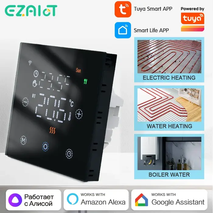 EZAIOT Tuya WiFi Thermostat intelligent eau/chauffage électrique au sol chaudière à gaz régulateur de température à distance voix Google Home Alexa