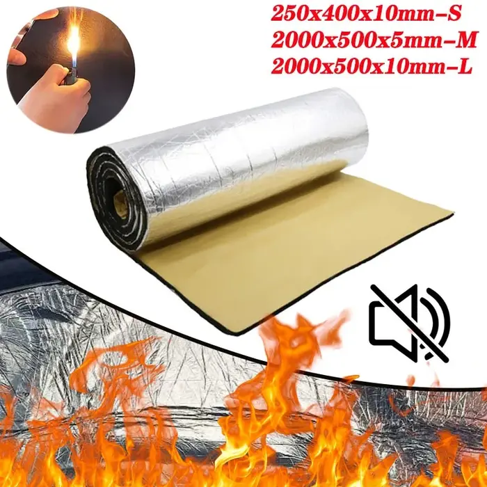 Tapis d'isolation thermique et phonique ignifuge