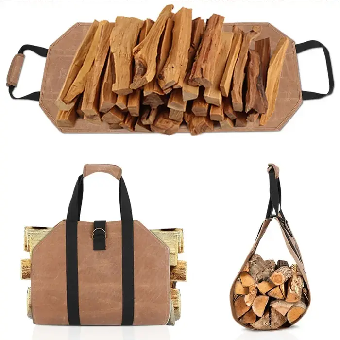 Sac de rangement pour bois de chauffage